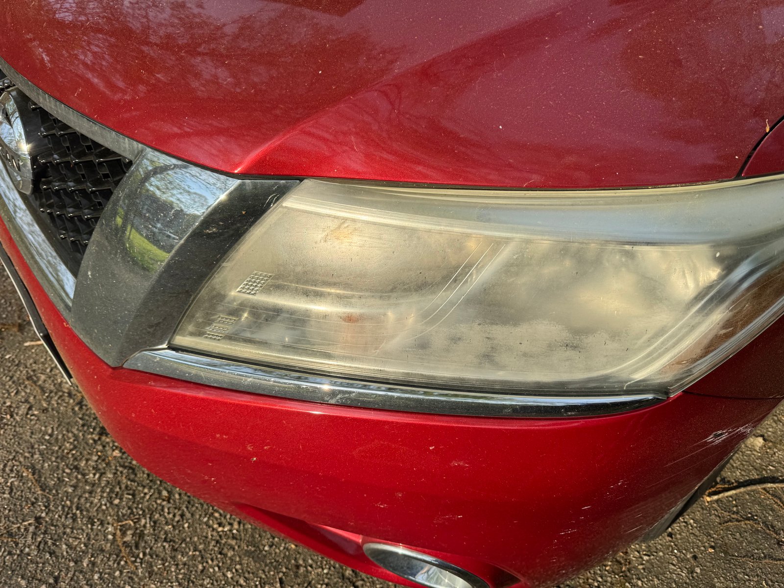 Headlight restoration (before)